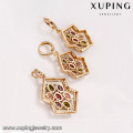 64215 Xuping fashion jewellery designs pictures delicate colorful gold jewelry set for party